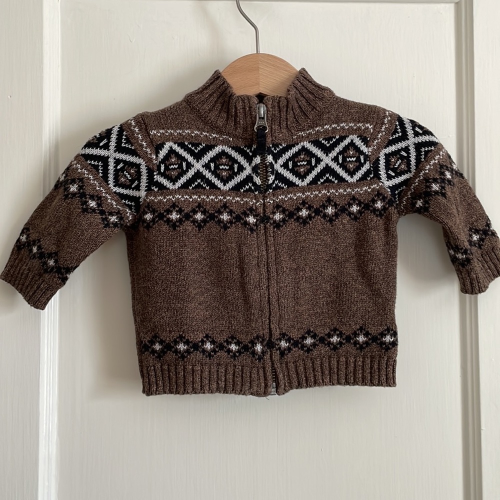 Carters boys fall winter sweater zip up